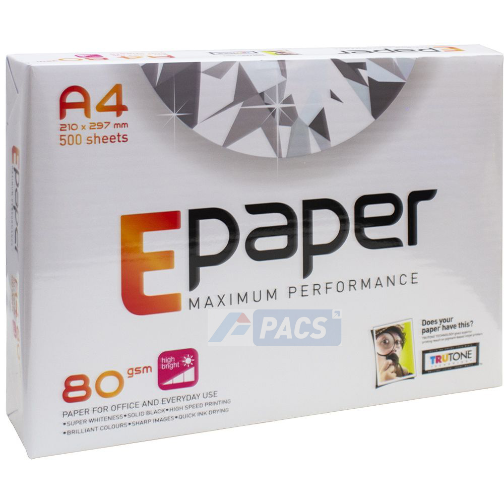 E Paper brand A4 80 gsm office printing paper