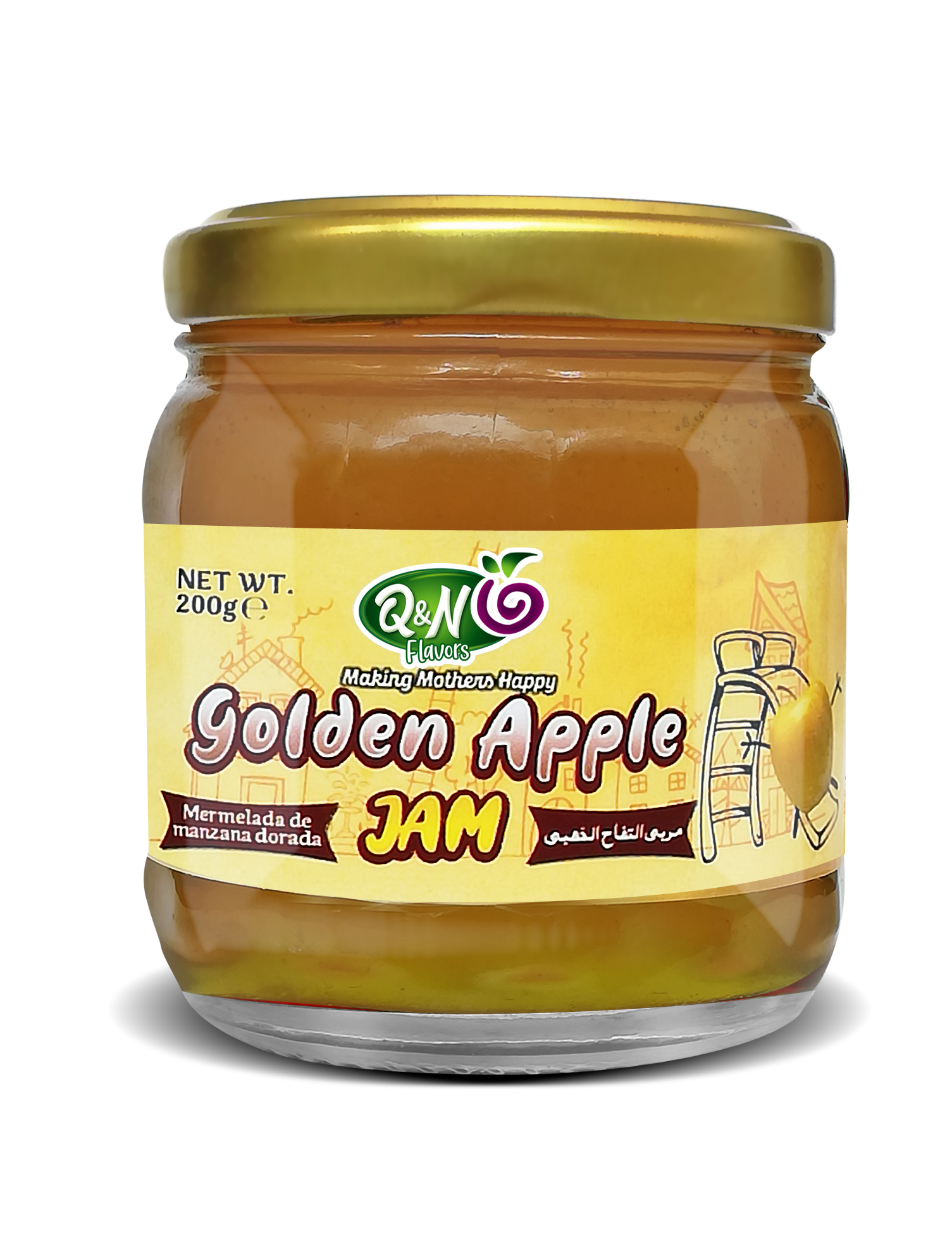 Golden Apple Jam 200gm (گولڈن سیب کا جام 200 گرام)