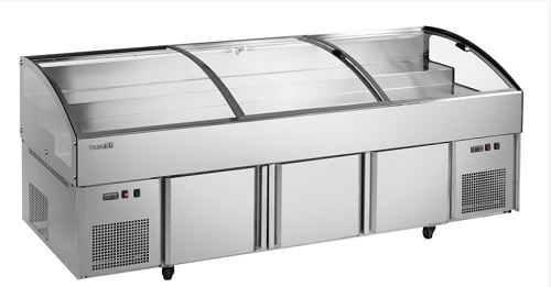 Good Quality Ice Freezer Table For Fish Seafood Butchery Display Chillers Counter