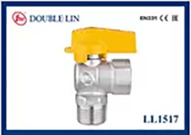 Aluminium Handle Male x Female Brass Gas Ball Valve