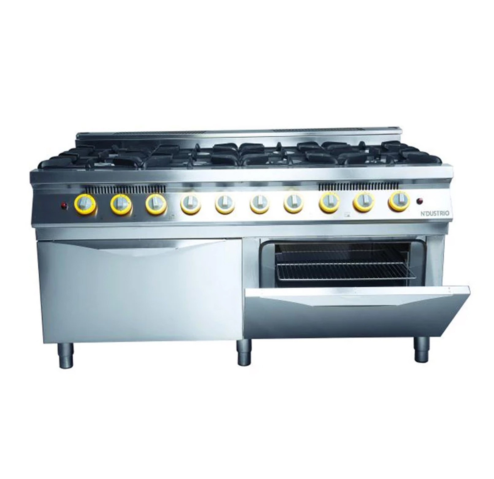 MGR-960 GAS COOKER, EIGHT OPEN FIRES + 2 OVENS